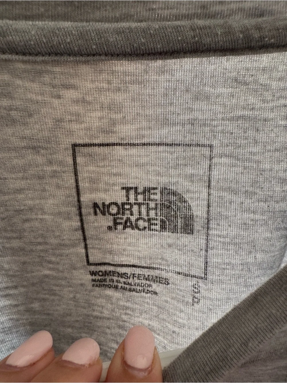The North Face women's Heather Gray Short Sleeve athletic Tee